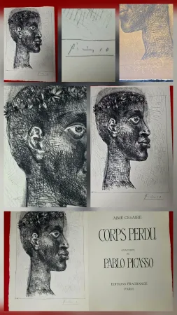 リトグラフ Picasso - Negre Negre Negre - Corps Perdu Signed