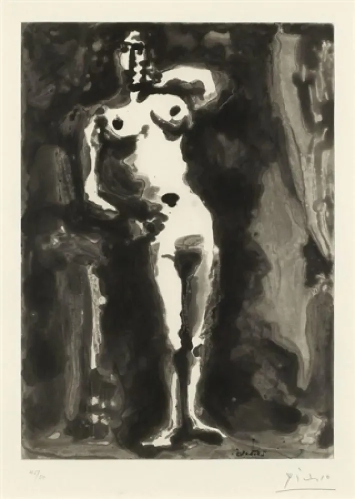 アクチアント Picasso - Nu accudé, from Sable Mouvant