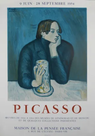 リトグラフ Picasso - Oeuvres de 1900 à 1914 des Musées de Léningrad et de Moscou et de quelques collections parisiennes