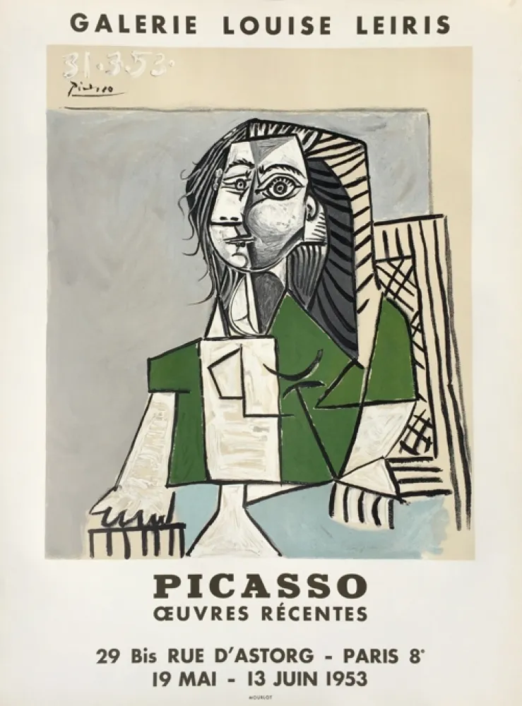 リトグラフ Picasso - Oeuvres Récentes, Galerie Louise Leiris