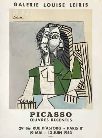 リトグラフ Picasso - Oeuvres Récentes, Galerie Louise Leiris