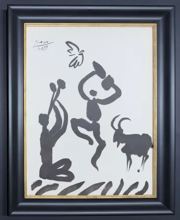 リトグラフ Picasso - Pablo Picasso (1881–1973) – Danseur et musicien – lithograph on Arches paper – 1959