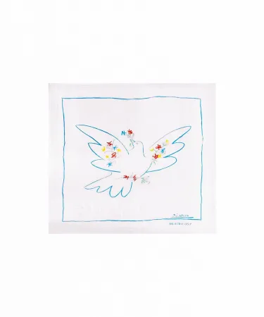 シルクスクリーン Picasso -  PABLO PICASSO - COLOMBE DE LA PAIX, MOSCOU C.1957