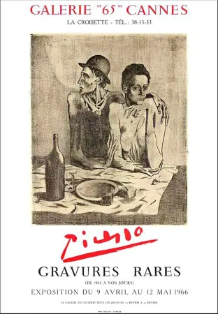 リトグラフ Picasso - Pablo Picasso, Gravures, Cannes, 1965, Lithograph