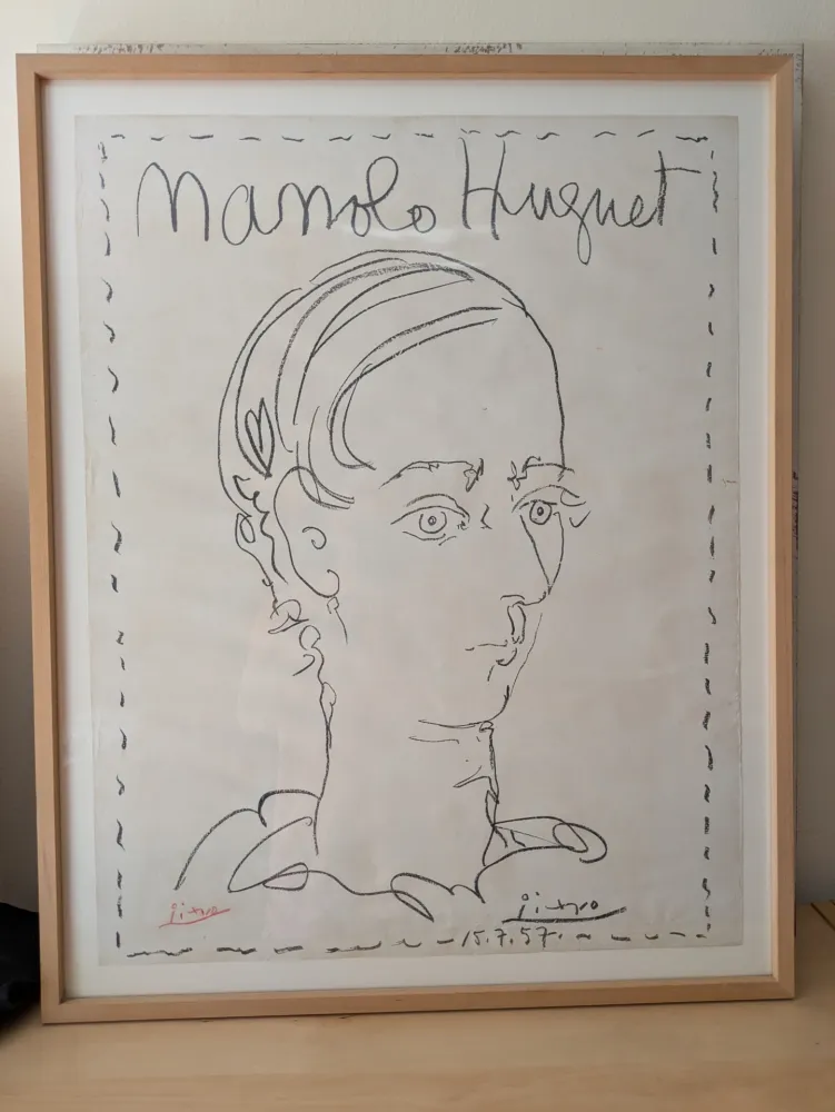 リトグラフ Picasso - Pablo Picasso Manolo Huguet