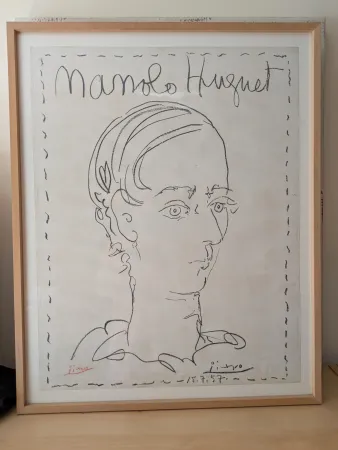 リトグラフ Picasso - Pablo Picasso Manolo Huguet