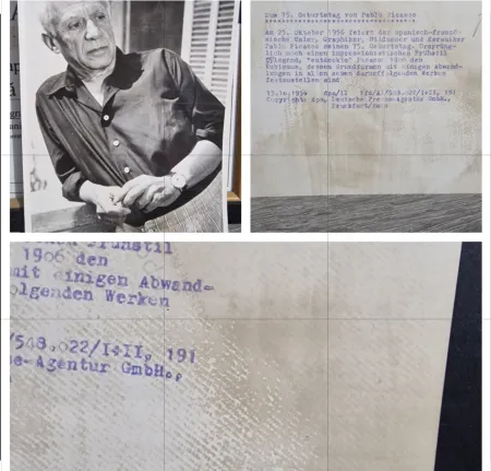 写真 Picasso - Pablo Picasso Vintage Press Photo (c.1956) – Göbel / DPA Archive, Type 1