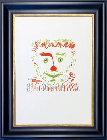 リトグラフ Picasso - Pablo Picasso(1881–1973) – Clown – Color lithograph on Arches paper – 1968