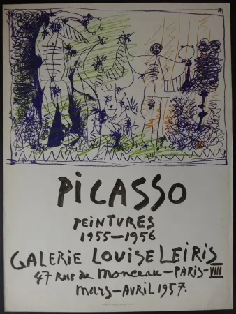 リトグラフ Picasso - Peintures - Galerie Leiris 1957