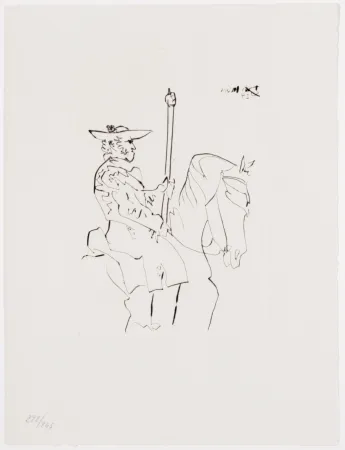 彫版 Picasso - Picador au Repos