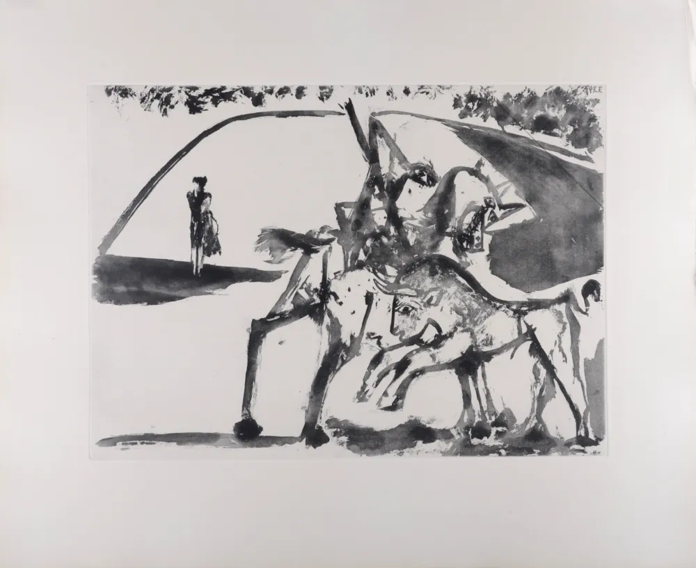 アクチアント Picasso - Picador et Torero dans l'arène, 1947