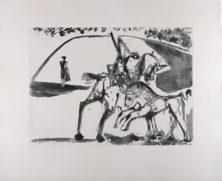 アクチアント Picasso - Picador et Torero dans l'arène, 1947