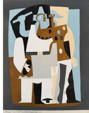 ステンシル Picasso - Pierrot et Arlequin