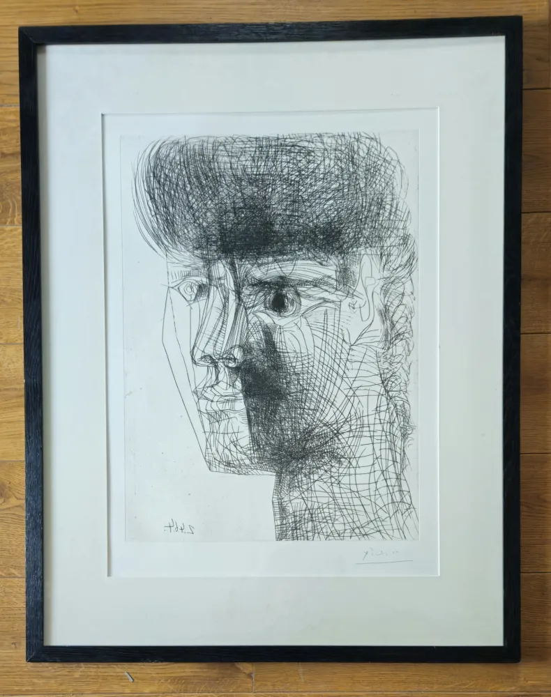 彫版 Picasso - Portrait de Jeune Fille