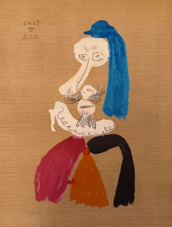 リトグラフ Picasso - Portrait Imaginaire 6.4.69 II
