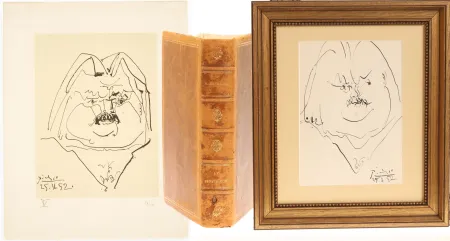リトグラフ Picasso - Portrait of Balzac (INCLUDE ORIGINAL BOOK PLUS EXTRA LITHO)