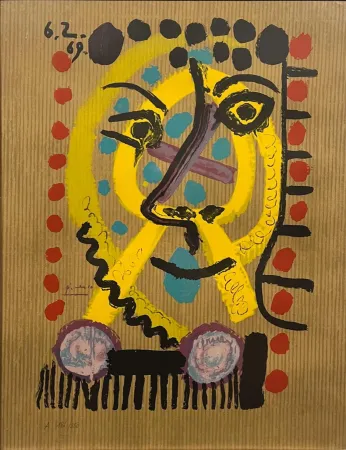 リトグラフ Picasso - Portraits imaginaires 06.02.1969