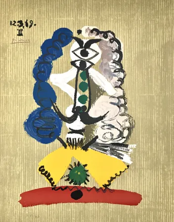 リトグラフ Picasso - Portraits Imaginaires 12.3.69 II