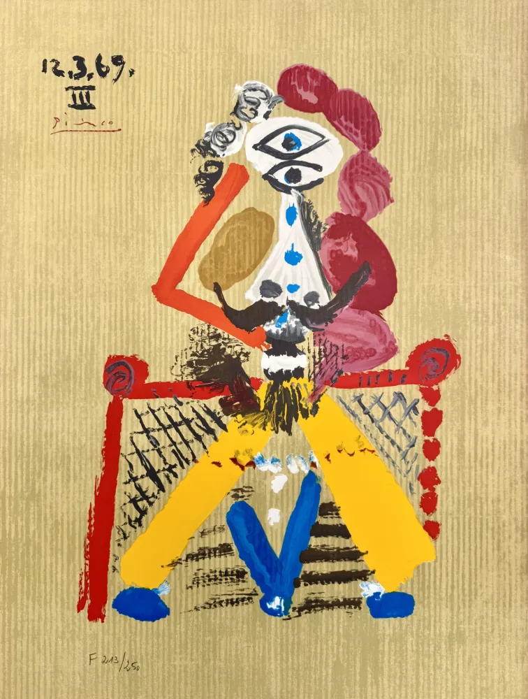 リトグラフ Picasso - Portraits Imaginaires 12.3.69 III