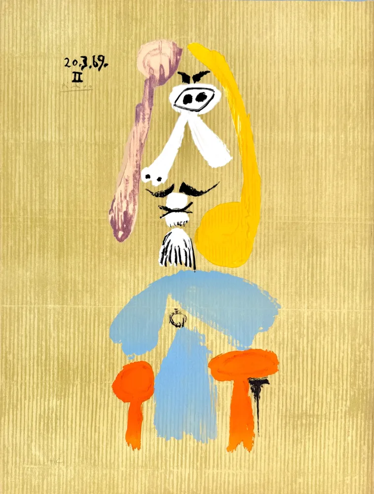 リトグラフ Picasso - Portraits Imaginaires 20.3.69 II