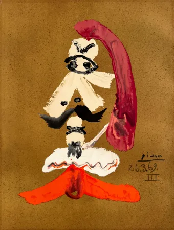 リトグラフ Picasso - Portraits Imaginaires 26.3.69 III