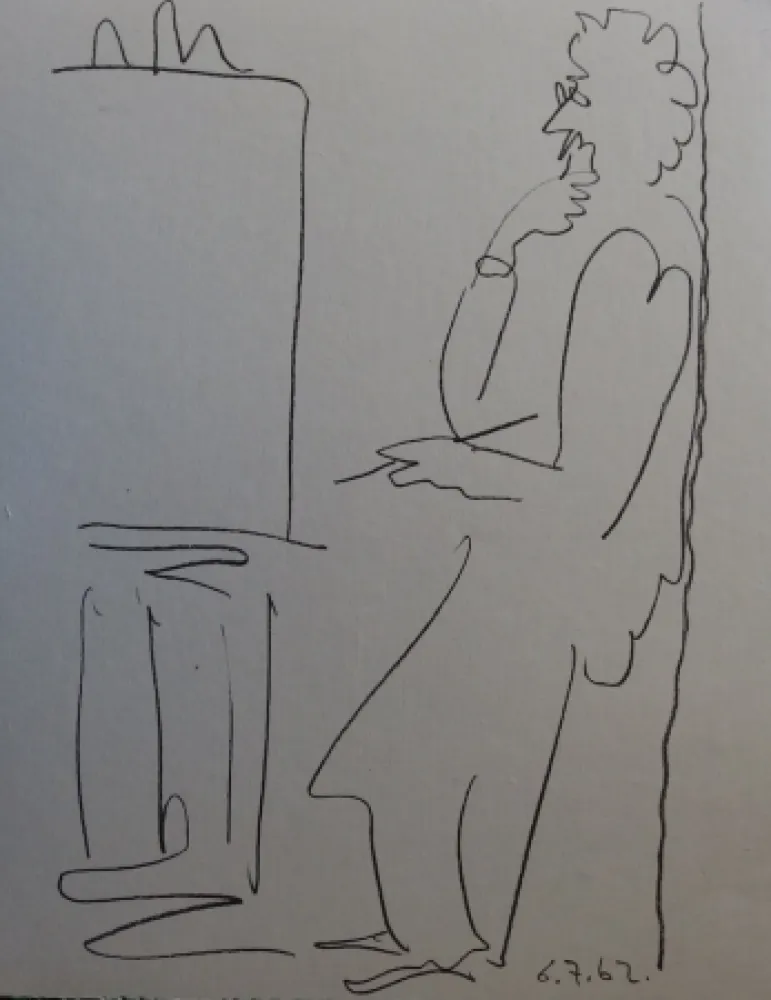 リトグラフ Picasso - Regards sur Paris - The painter