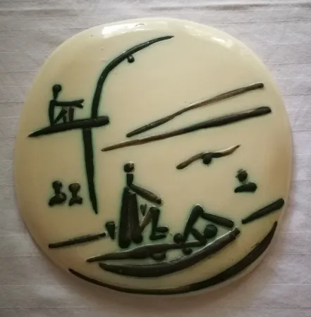 セラミック Picasso - Scene de plage