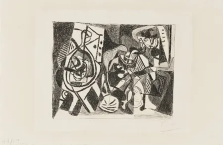 リトグラフ Picasso - Scène d'intérieur
