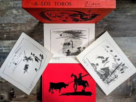 リトグラフ Picasso - Set of 3 Original Lithographs by Pablo Picasso - Corrida Scenes, 1961