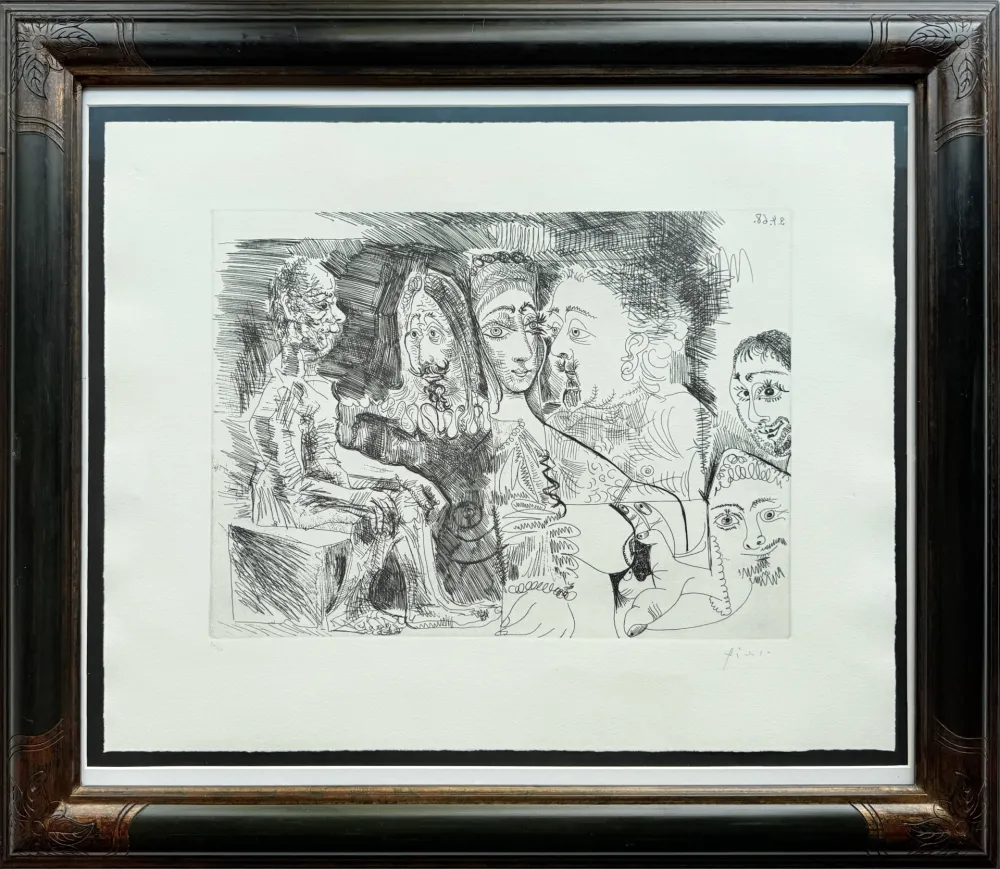 エッチング Picasso - Suite 347, 4 avril 1968, L. 17