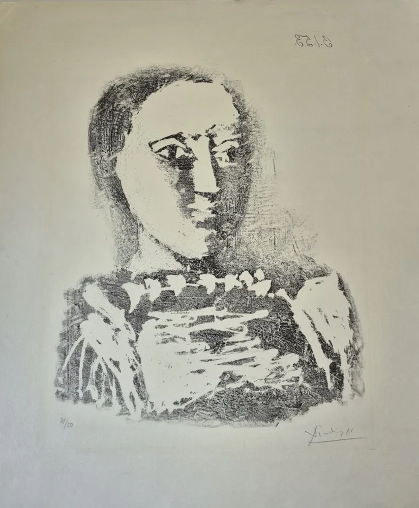 リトグラフ Picasso - The Embroidered Sweater