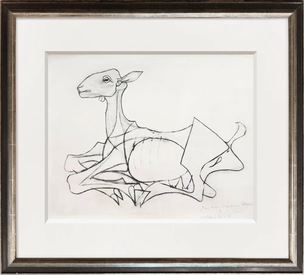 写真 Picasso - The Goat, 1954.