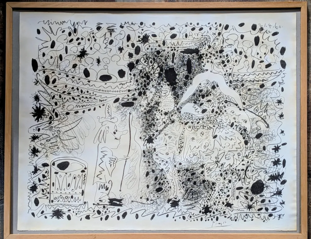 リトグラフ Picasso - The Horsewoman / L’Ecuyère - Rare Original Lithograph on wove paper, 1960