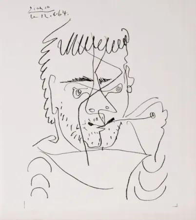 リトグラフ Picasso - The Smoker, Daniel Henri Kahnweiler