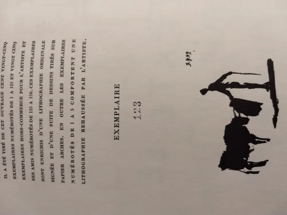 挿絵入り本 Picasso - Toros Toreros