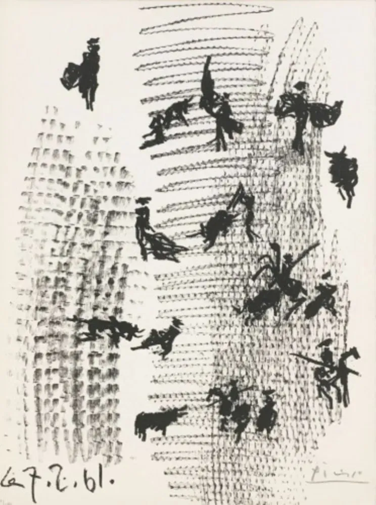 リトグラフ Picasso - Toros y Toreros Frontispiece