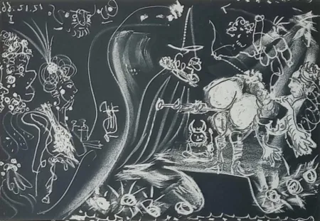エッチングと　アクチアント Picasso - Untitled from Le Cocu Magnifique