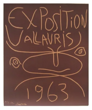 リノリウム彫版 Picasso - Vallauris 63