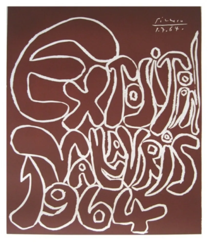 リノリウム彫版 Picasso - Vallauris 64