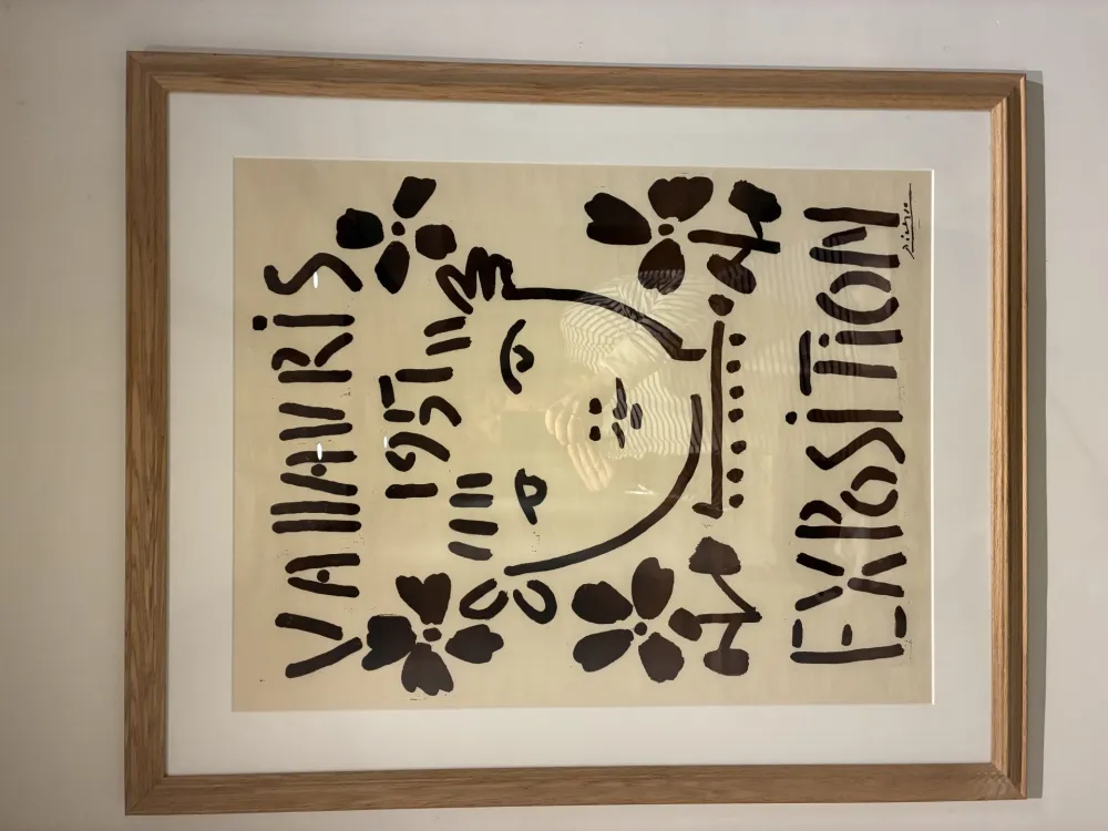 リノリウム彫版 Picasso - Vallauris Exposition, 1951