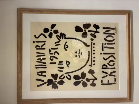 リノリウム彫版 Picasso - Vallauris Exposition, 1951