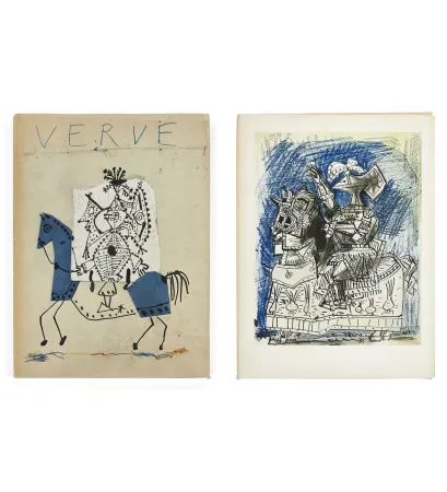 挿絵入り本 Picasso - VERVE. Vol. VII, n° 25-26. 