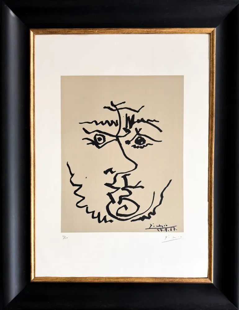 リトグラフ Picasso - Visage