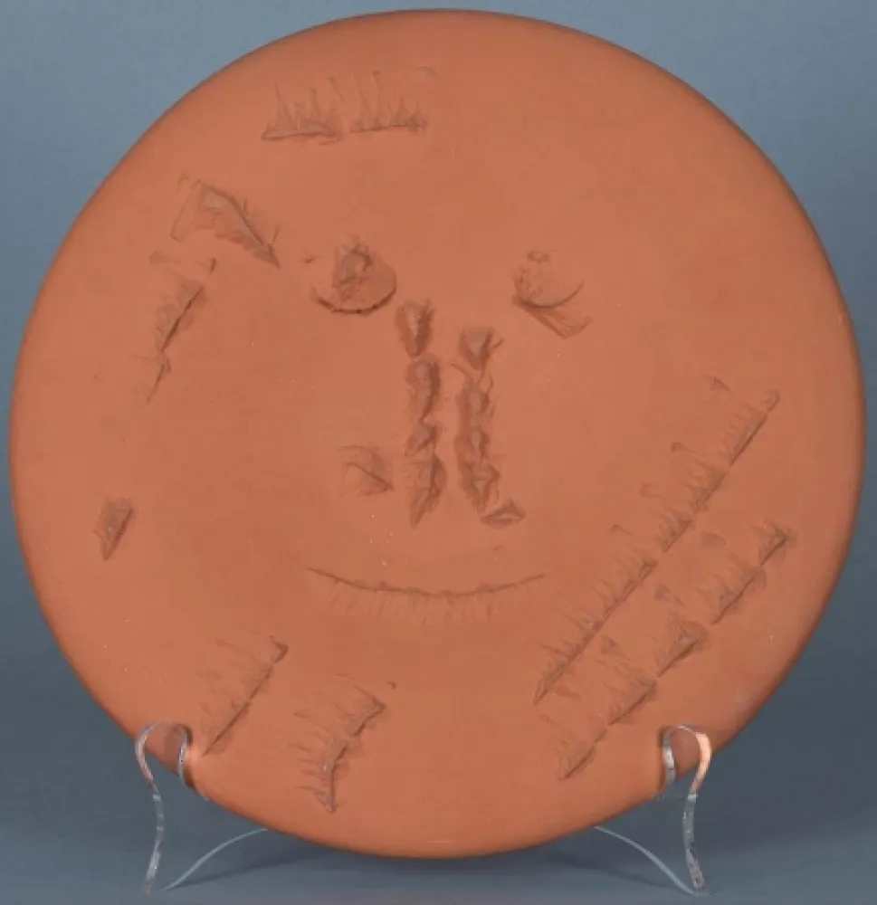 セラミック Picasso - Visage de face (Full-face Face), 1963