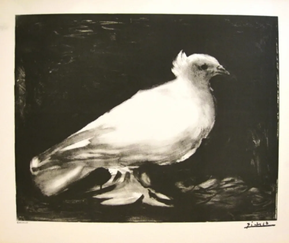 リトグラフ Picasso - XXème anniversaire, mouvement de la paix (before lettering)