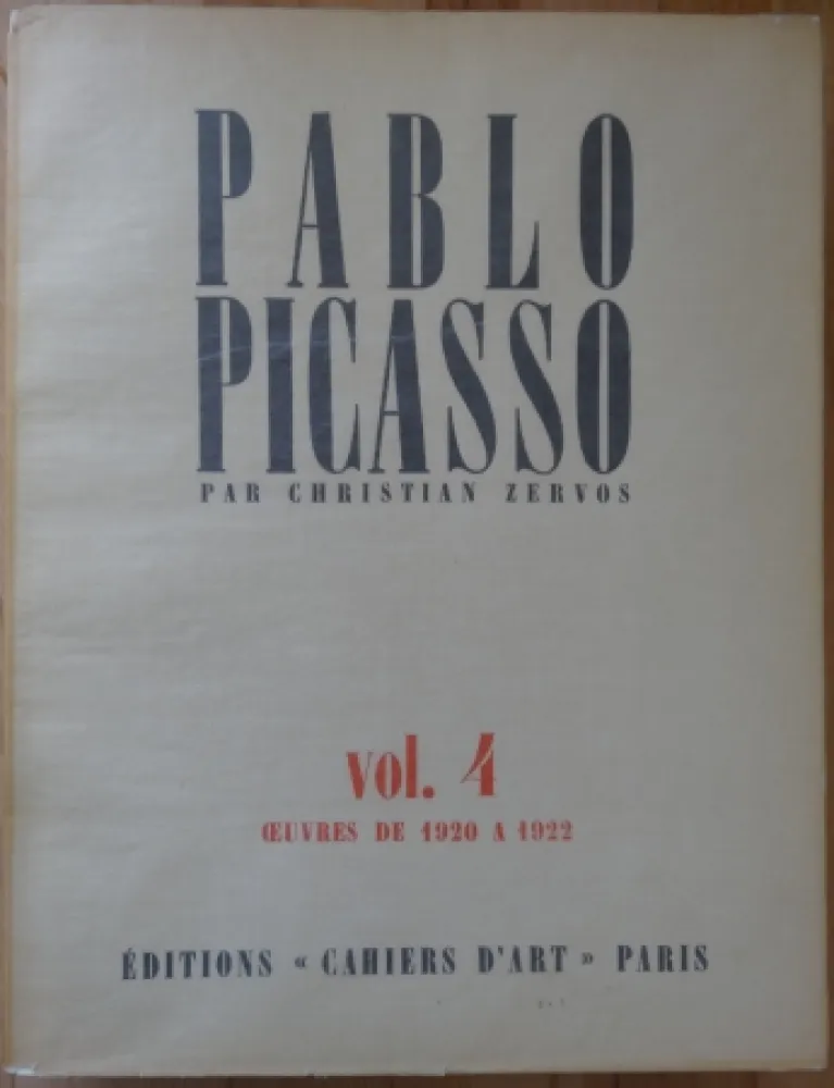 挿絵入り本 Picasso - Zervos Vol 4 (1920-1922)