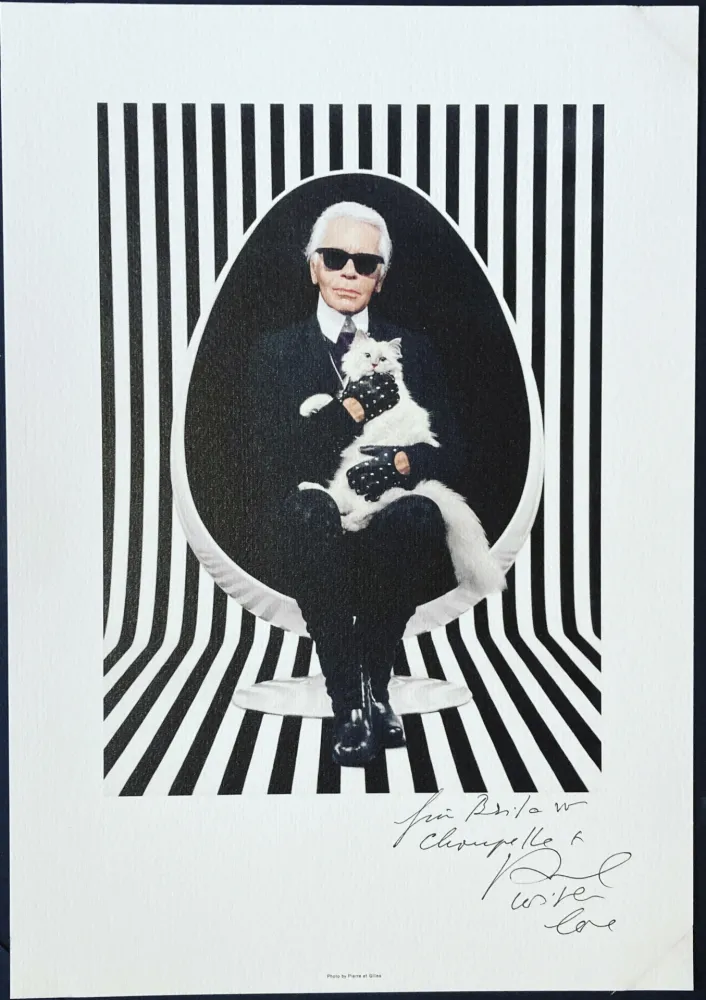 技術的なありません Pierre Et Gilles - Karl Lagerfeld et Choupette, 2015