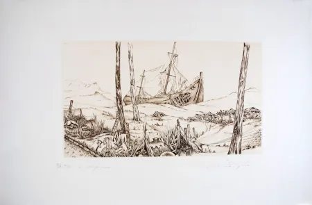 彫版 Pierron - Le Naufrage
