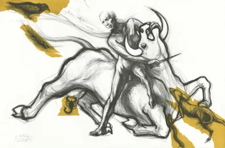 リトグラフ Pignon-Ernest - Mithra