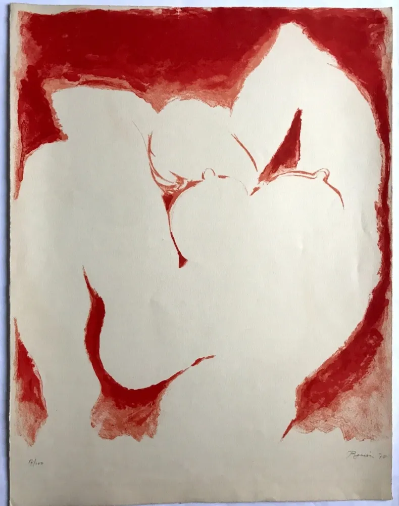 リトグラフ Pignon - Nu blanc / Salon de Mai